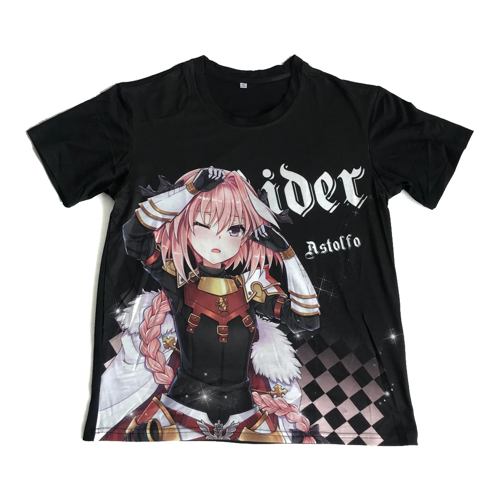 Summer Anime T-Shirt Fate/Grand Ordre Astolfo unisexe manches courtes casual Tee 31