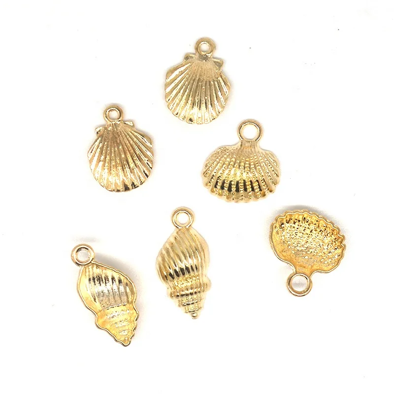 

Fashion Shinning Gold Color Sea Shell conch Charms Pendant For Women Men DIY Necklace Bracelet Jewelry Accessories Gifts, Golden
