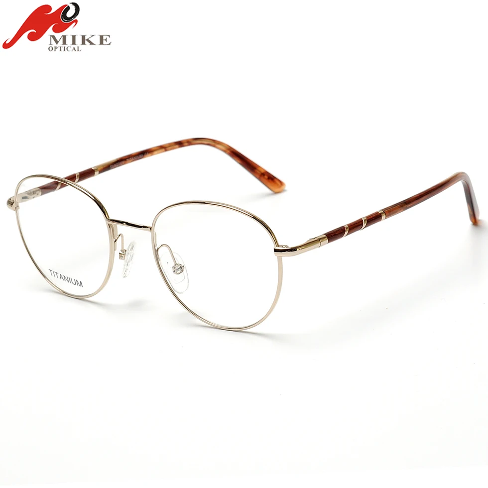 

Classic Style Stock IP Plating Pure Titanium new model optical frame eyewear glasses