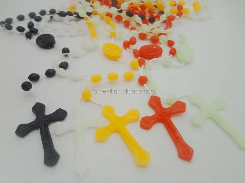 Cheap Jesus Manufacture Multicolor Luminous Plastic Rosary Buy Cheap