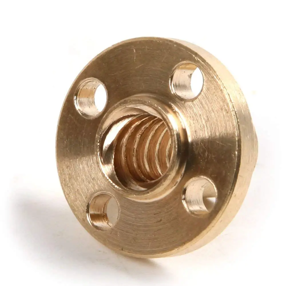 T8 / M8 Brass Lead Screw Nut,Stepper Motor Guide Screw Nut,Lock Nut