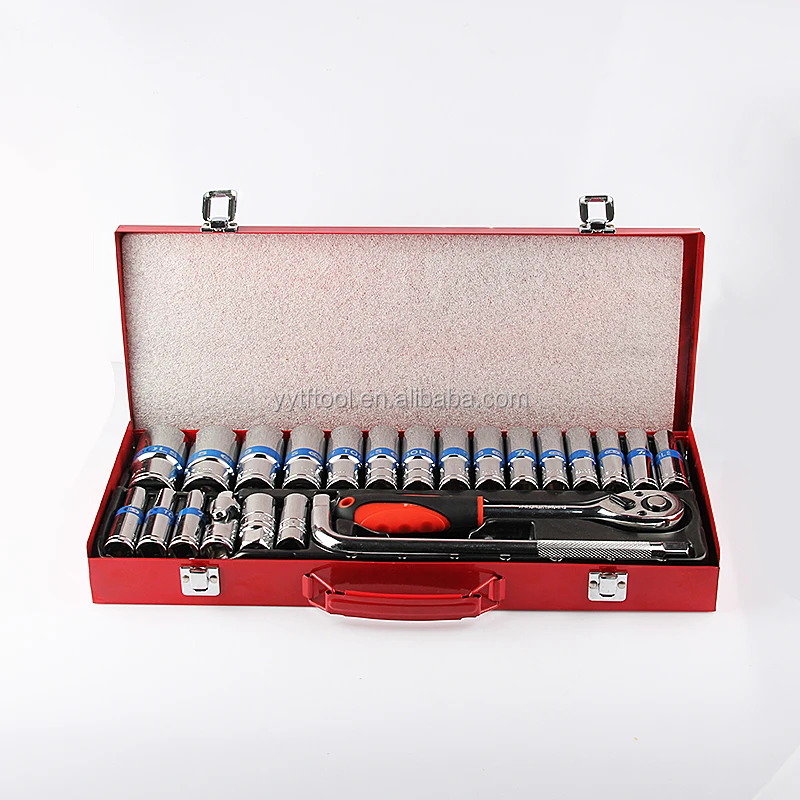 
24pcs deep socket set in steel box TF-6021 