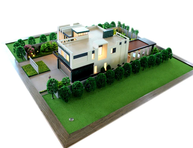微型别墅模型/3d 建筑模型/规模模型与 led