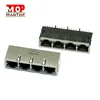 1x4 Port Shielded RJ45 Module Plus Connector RJ 45 Jack SI-60065-F