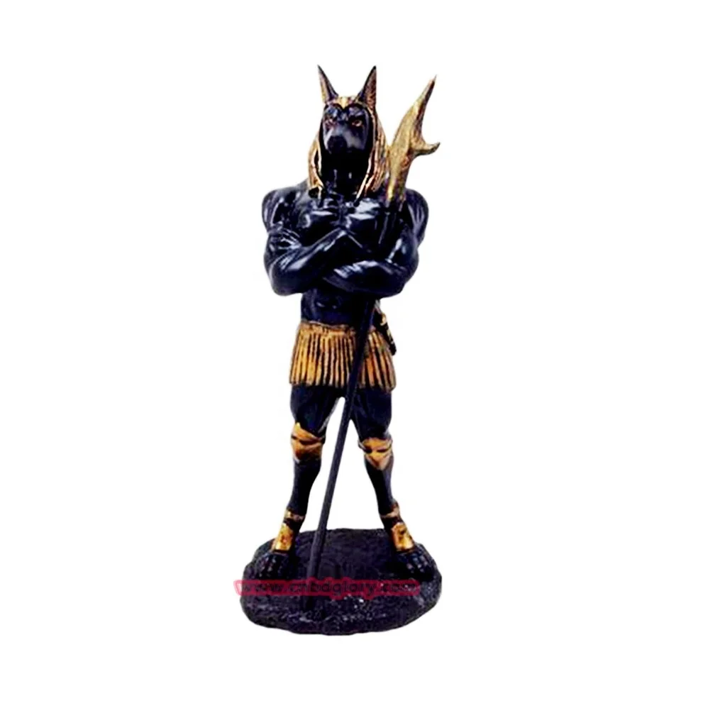 best selling fiberglass ancient egyptian god anubis statue