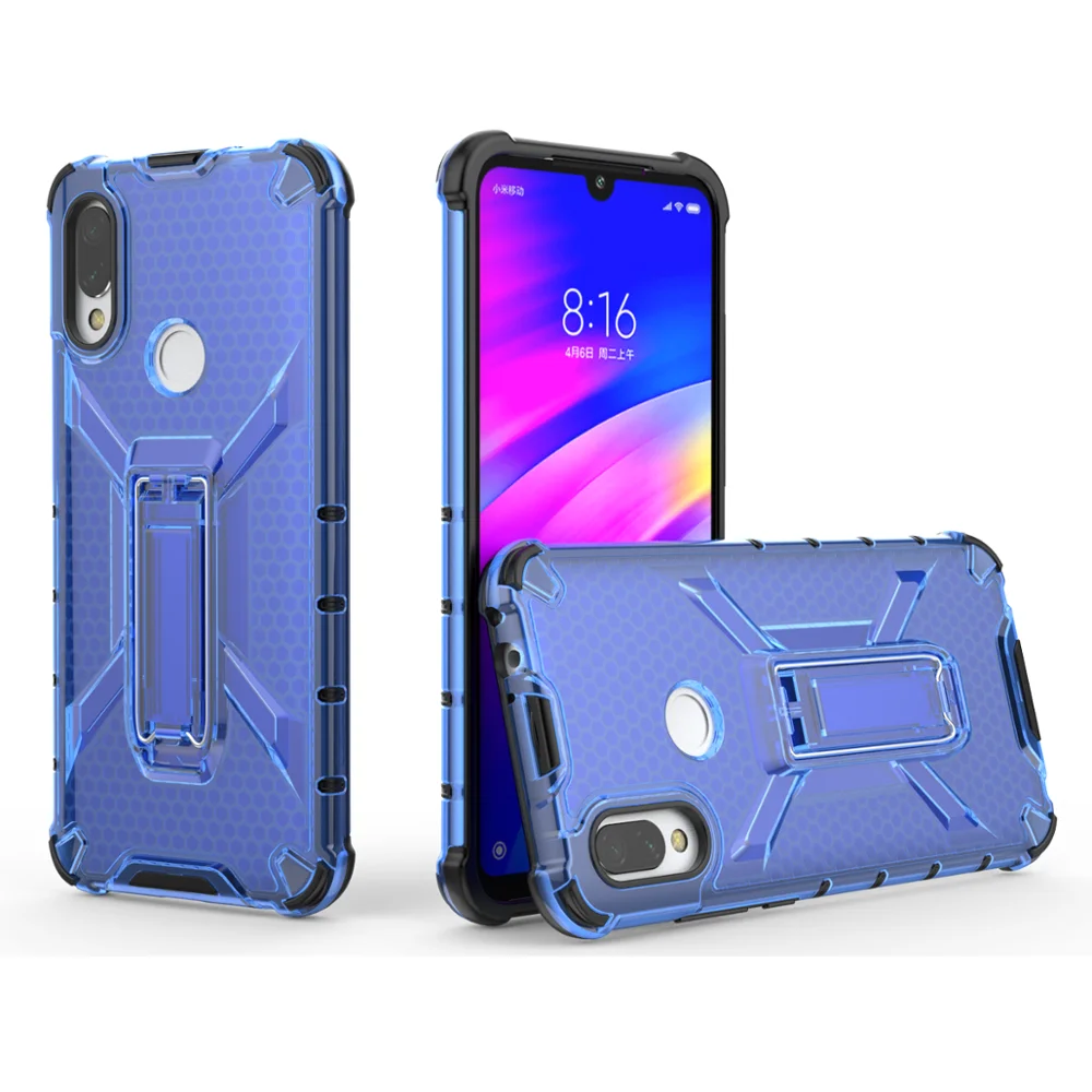 

2019 new clear case with kicksatnd for redmi7 case
