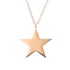 Factory custom stainless steel gold anchor star moon circle pendant necklace