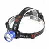 Blue Head Lamps XML T6 Zoomable Focus Headlight 1200 lumen Headlamp Torches Boruit Brand