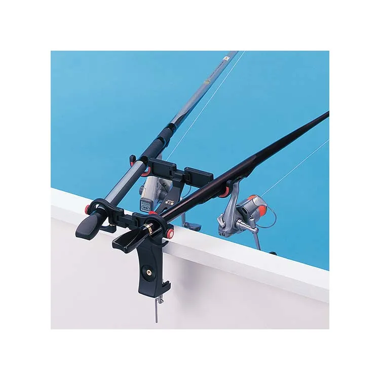 
Flexible swinging and angle adjustment fishing rod rack 