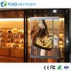 Radiant LED small window high resolution P3.9 transparent led screen panel price for poster