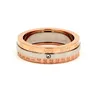 Rose Gold Rotary Calendar Ring Engraved