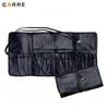 traveler on the go makeup artist Pro faux leather makeup brush roll with custom logo