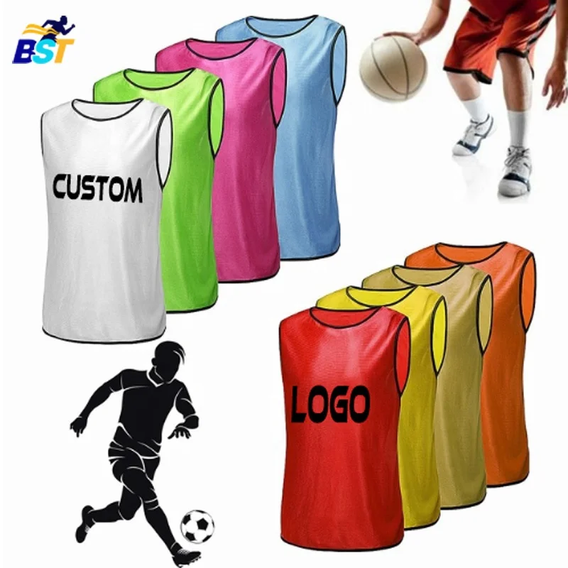 

Factory direct sales custom of soccer & football training vest bibs mix color and size, 13 colors