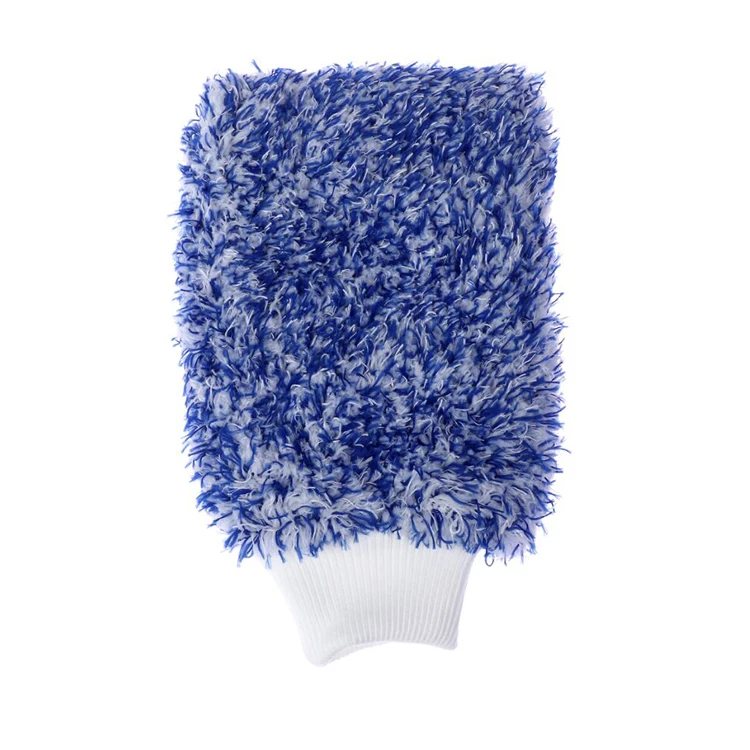 Soft absorbancy glove high density car cleaning ultra soft easy to dry auto detailing microfiber madness wash mitt cloth towel