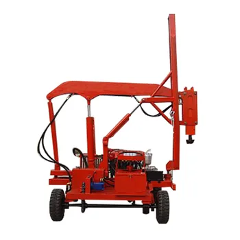 Micro Piles Foundation Pole Pile Driver With Rammer Hammer - Buy Pile