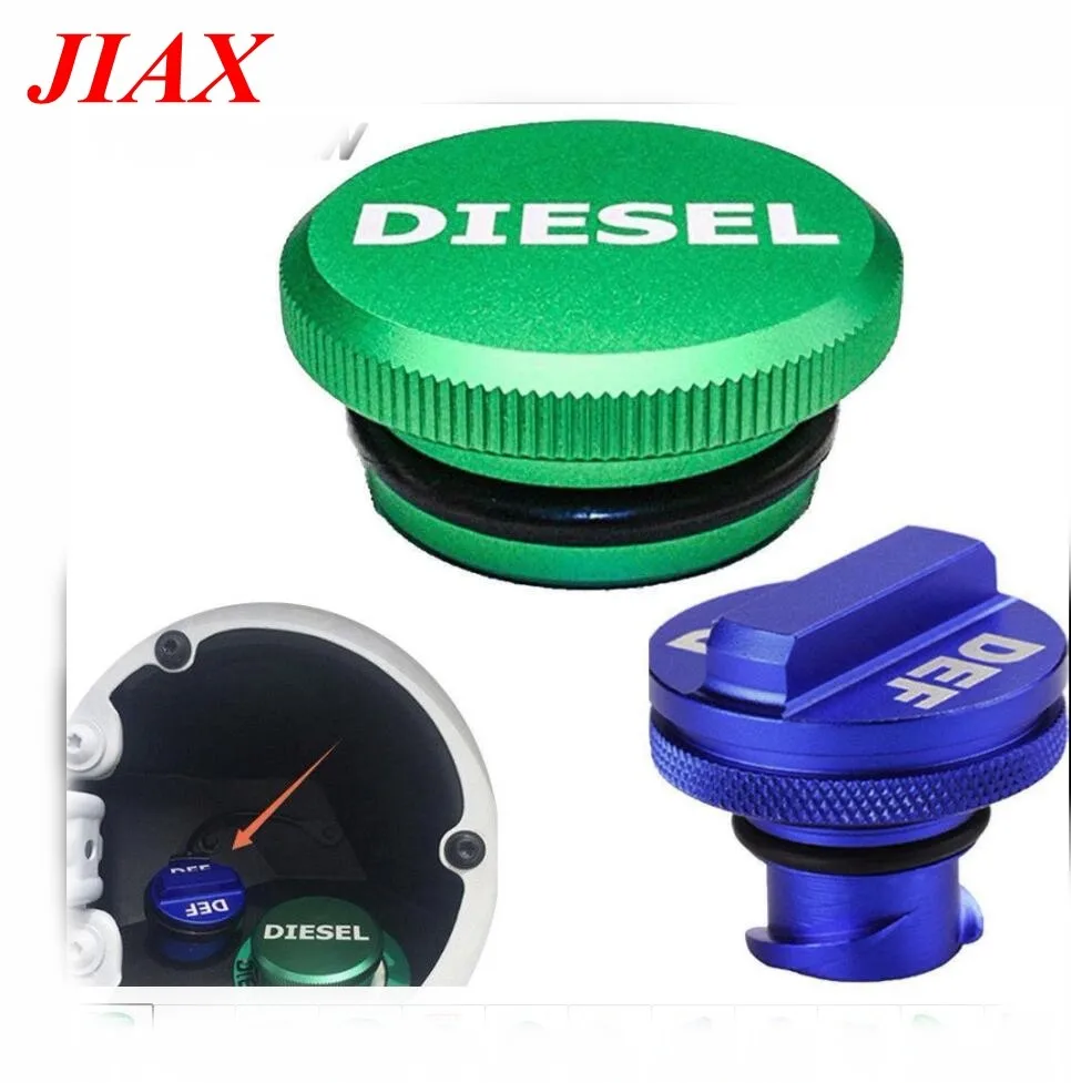 Universal Fuel Filler Cap Aluminum Blue Diesel Fuel Gas Cap& Def Cap