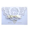 Wholesale Private label White 3d invitation wedding cards thank you cards with envelope