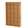 Handong Storage Shelf rack media storage unit shelves rack wooden,bookcase display unit adjustable beech