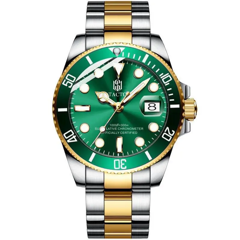 High Quality 24K Gold Japan Quartz Movement Luxury Men Watch