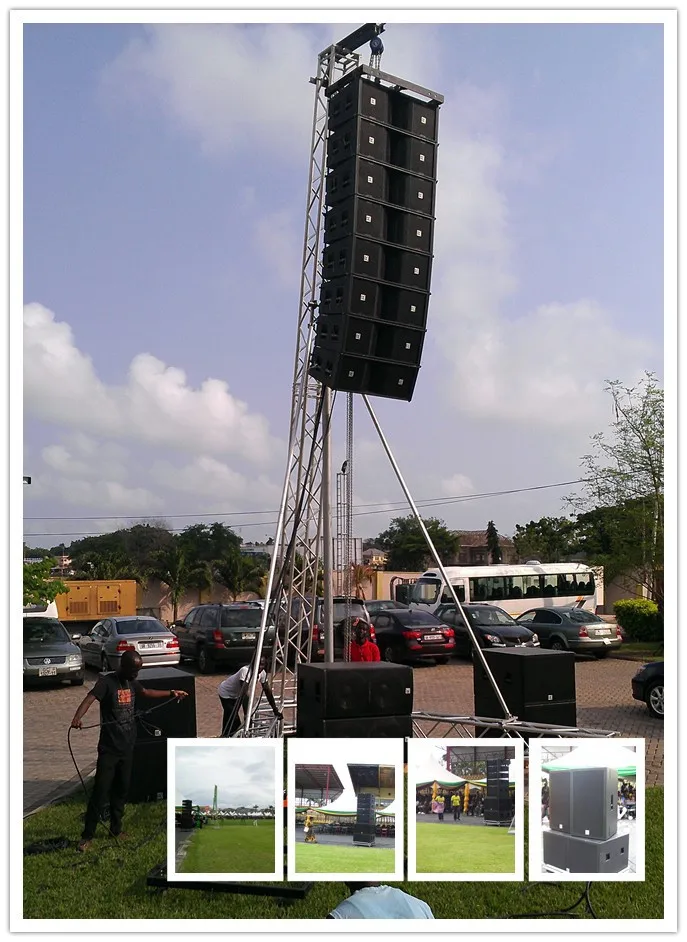 rigging line array speakers