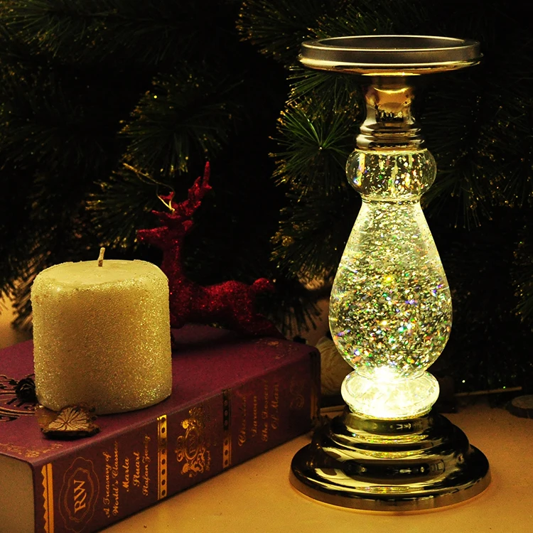 
Wholesale gourd shape tea light clear simple decorative candle stick holder 