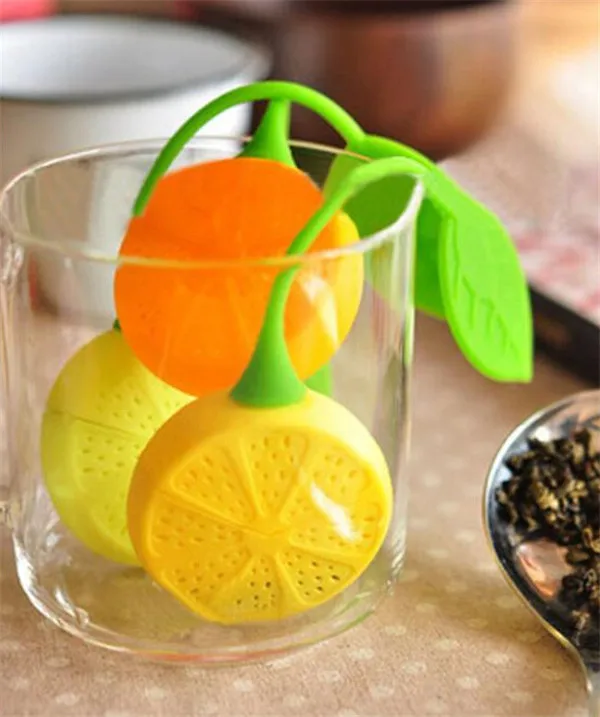 

Lemon Style Cute Tea Filter Bag Strainer Teacup Teapot Infuser Teabag Silicone, Yellow