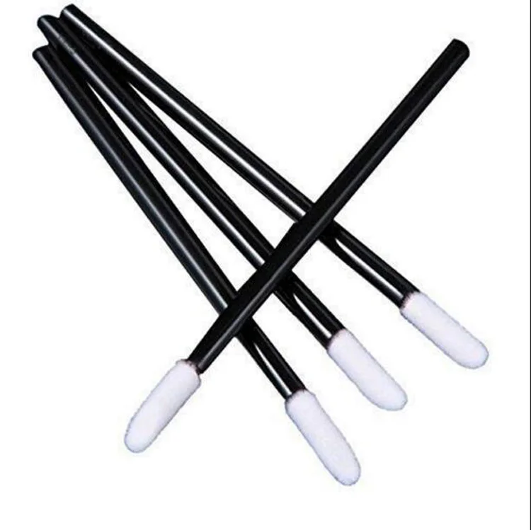 

Wholesale 50pcs/Bag Disposable Lip gloss Wands Makeup Applicator Lip Brush, Black;white or customized