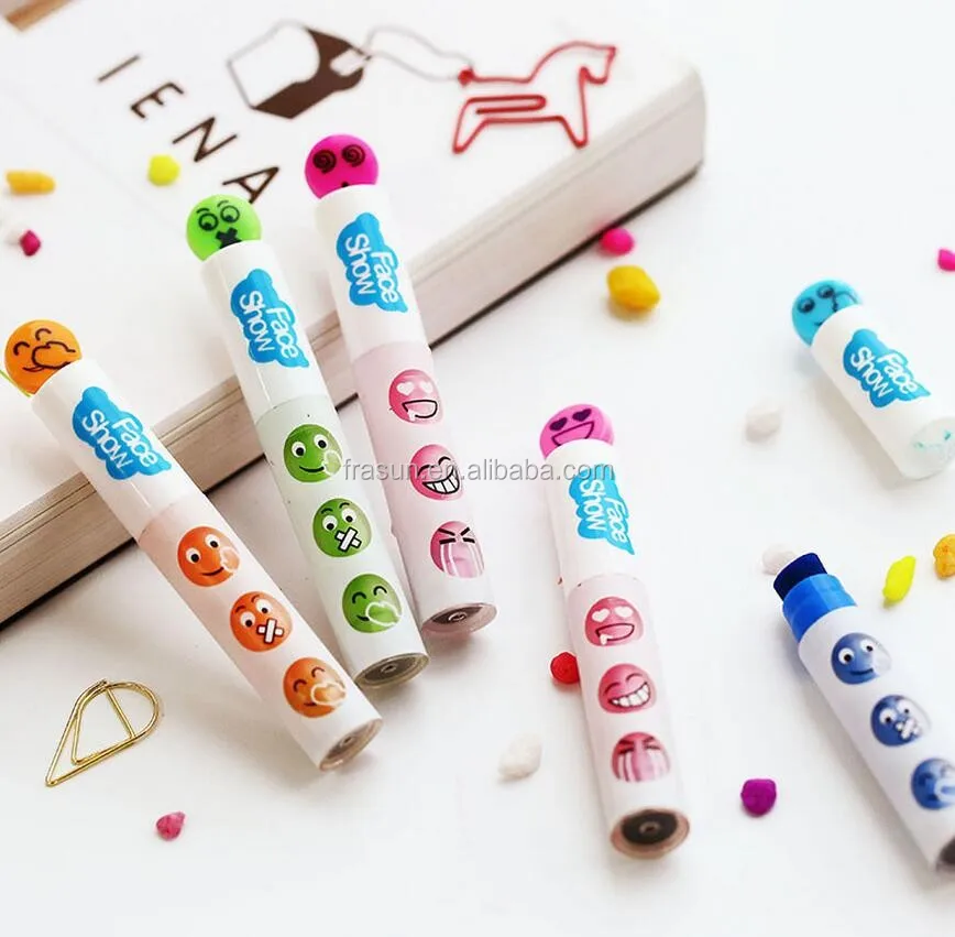 фломастеры для лица. корейские фломастеры для работы милые. маркеры витаминки. канцтовары граффити маркеры. фломастеры для лица.