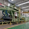 Q69 Roller conveyor shot blasting machine for steel surface rust removing
