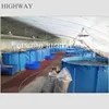 PVC collapsible tanks for fish culture