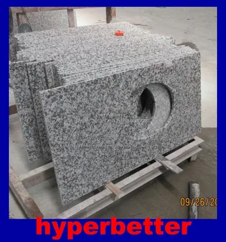 Prefab Spray White Granite Countertops For United States Market