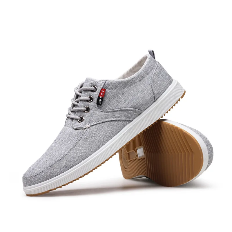 

New casual shoes men's Korean version of canvas lacing low - top versatile cloth shoes, As the picture show