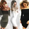 2018 speed sell Europe and America explosion, one word, body training, bag, hip, night shop, mini dress, autumn new sale.