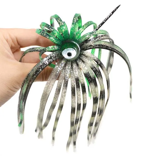 Fishing Lures 3d Eyes Aluminum Head Saltwater Lure For Marlin Tuna Mahi