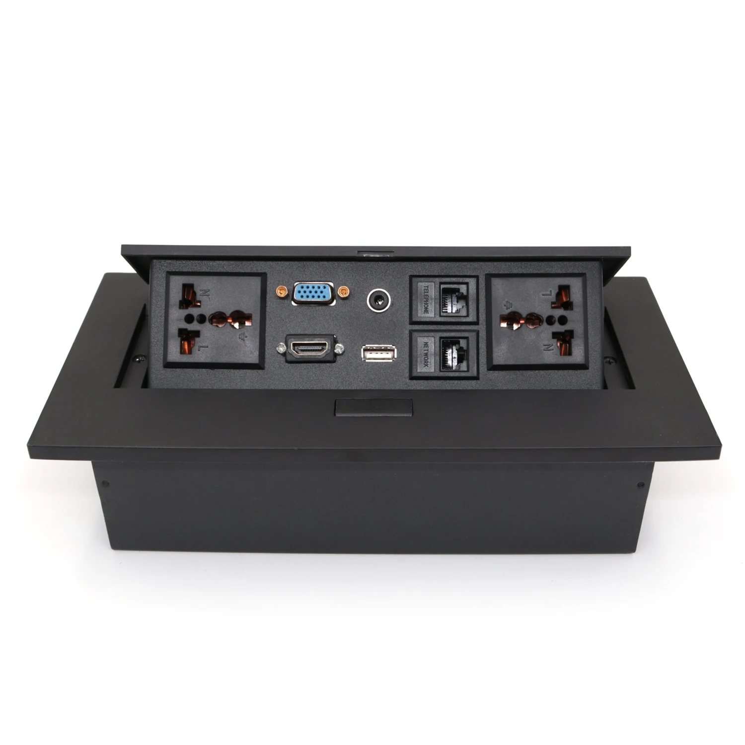 Zinc Alloy Tabletop Office Desk Power Outlet Pop Up Socket Buy Socket