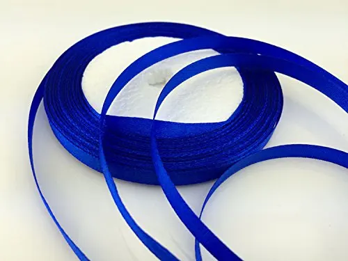Solid Color Satin Ribbon 1/4",25yds (royal blue)