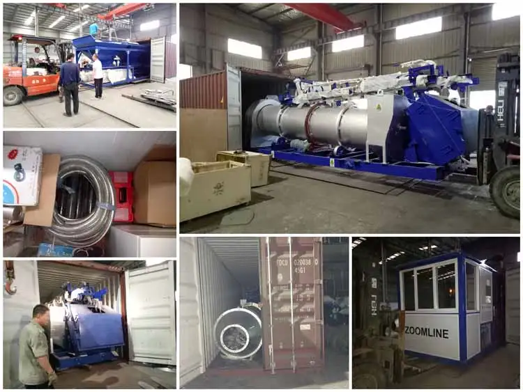 One-trailer-mounted mobile drum mix asphalt plant