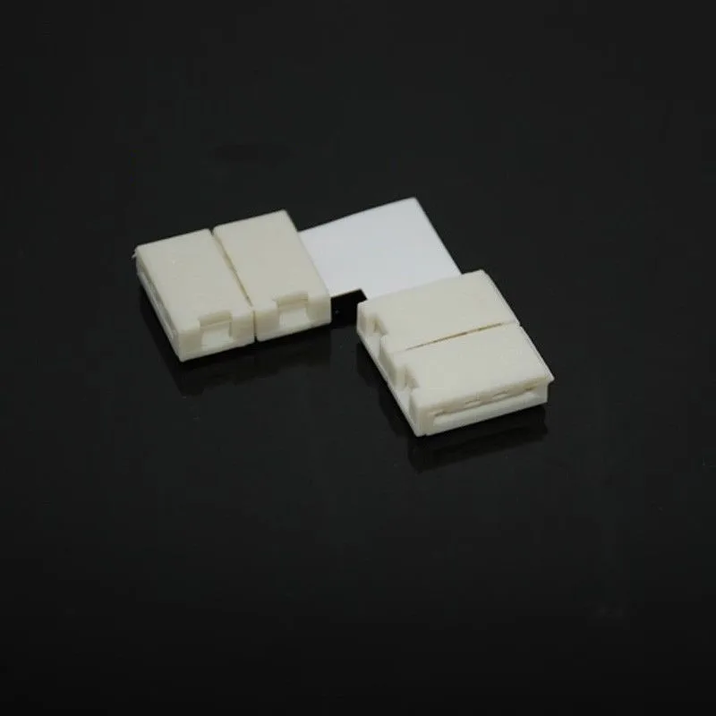 2pin 3pin 4 pin 8mm 10mm L Shape LED Connector For connecting corner right angle 3528 2811 2812 5050 RGB LED Strip