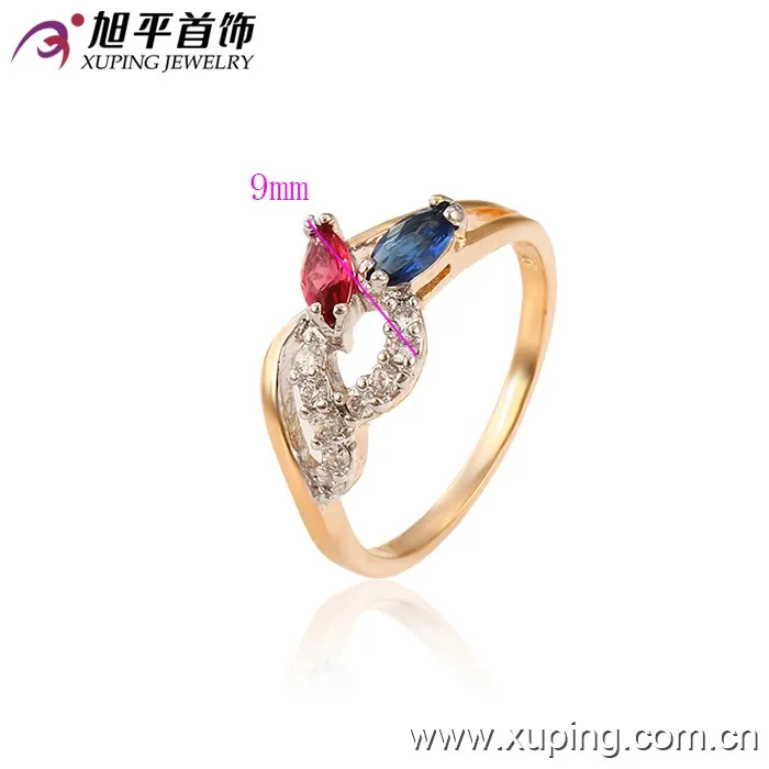 13014 Latest Simple Fancy Ladies Gold Plated Imitation Finger Ring ...
