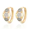 2018 HD Simple Multicolor Color Gold Earring Designs Round Shaped Earrings for Women Jewelry