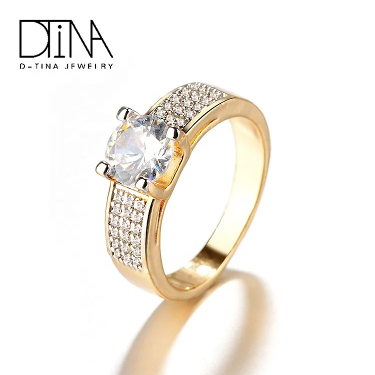 

DTINA 2019 Pop Engagement Ring Gold Plated Ring Women's Rings