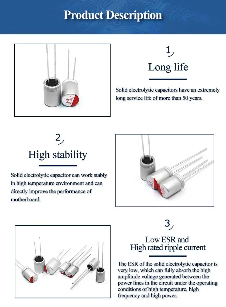 Long Life Solid Capacitor 1