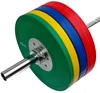 Hawkey solid rubber bumper weight plates complete set