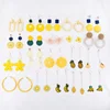 Z011 Ready To Ship Yellow Fruit Style Stud Earrings For Women Hoop Earrings Earring