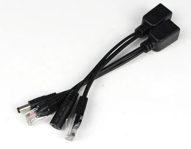 

Hot Black Passive Power over Ethernet PoE Adapter Injector + Splitter Kit 5v 12v 24v 48v Computer Cables & Connectors, N/a