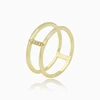 14984 Xuping light weight gold 1 gram gold plated layer gold ring
