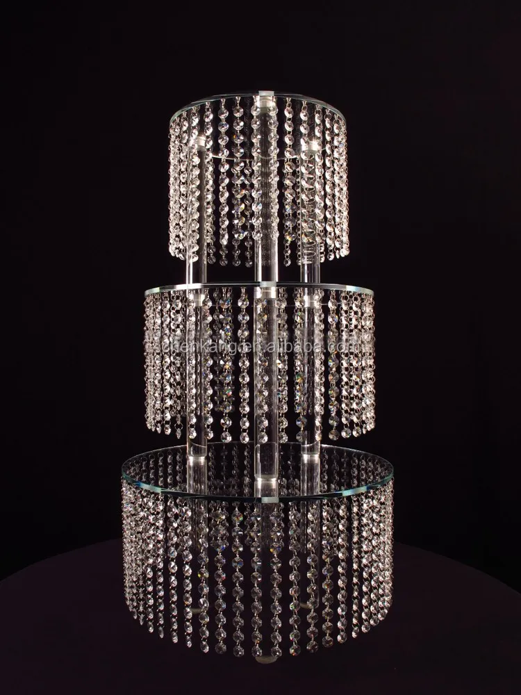 Wholesale Wedding Hanging Crystal Cake Stand For Table Buy Crystal