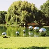 AISI304 316L stainless steel sphere/balls for garden floating stainless steel sphere for pond