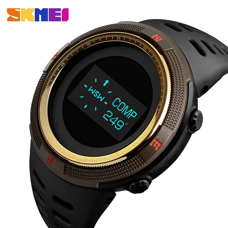 

SKMEI Men's Digital Watch relogio masculino Outdoor Sport Man Clock Watches Compass Thermometer Top Brand Wristwatch Relojes1360