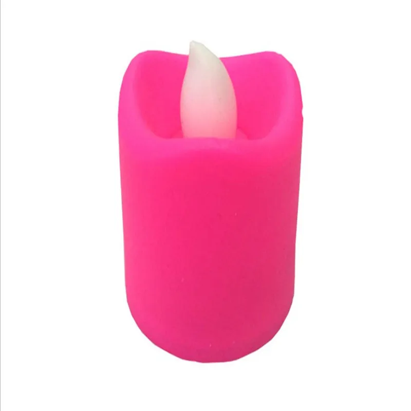 Unionpromo colorful plastic mini led candle wholesale